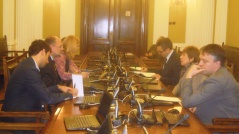12. februar 2013. Predsednica Odbora za evropske integracije u razgovoru sa izvestiocem Evropskog parlamenta za Srbiju